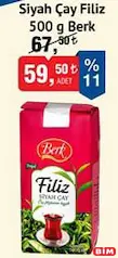 BERK SİYAH ÇAY FİLİZ 500 G